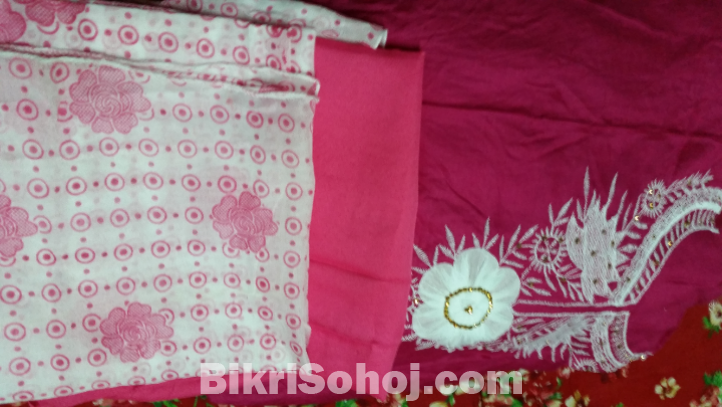 3 piece cotton lawn with embroidery